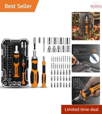 56-Piece Magnetic Ratcheting Screwdriver Set Chrome Vanadium Household DIY