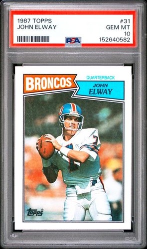 John Elway #31 1987 Topps card