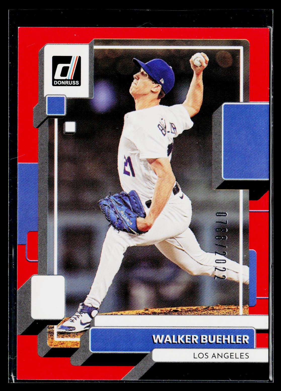 2022 Donruss Walker Buehler Red 148 (/2022)