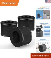 3-in-1 Air Purifier Replacement Filters for ToLife & FreAire - H13 HEPA & Carbon