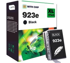 923e 923XL Black Replacement for HP 923 Black Ink Cartridgs for HP Printers