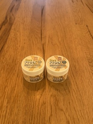 2x Bee Protx Barriere Bienenwachs schützende Hand- & Fußcreme 1oz 28,5g Dosen - Neu
