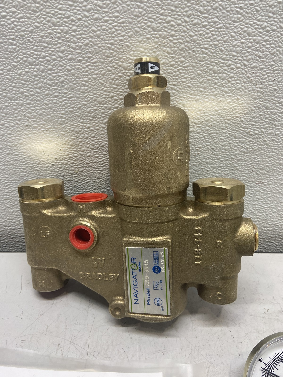 Bradley S59-3045 High-Low Thermostatic Mixing Valve 45 GPM