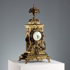 Orologio da Appoggio Antico Bronzo Stile Eclettico Francia '800 Originale