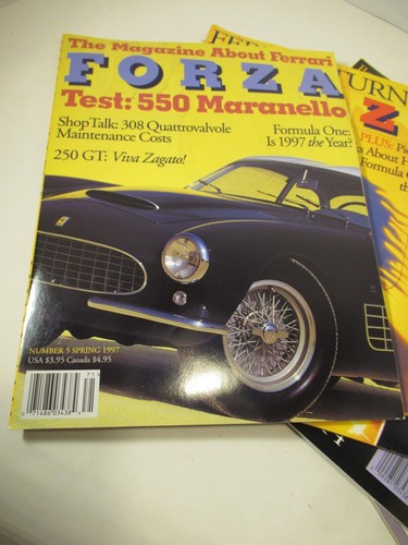Vintage Lot of 4 Forza Ferrari Magazine Full Year 1997 No. 5,6,7,8 F50 GT1 - Picture 2 of 7
