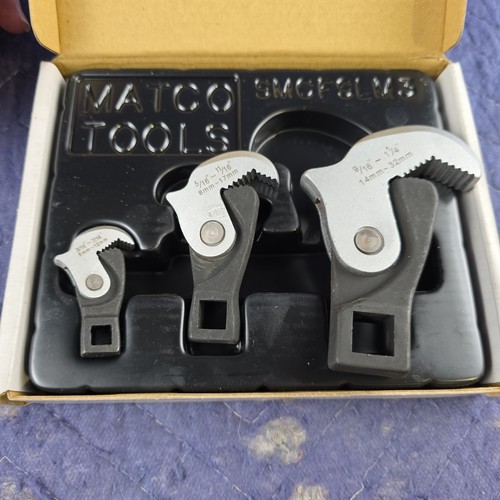 Matco Tools 3 Piece Spring Loaded Crowfoot Wrench Set SMCFSLM3 - Picture 4 of 5