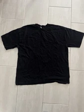 Los Angeles Apparel 2017 Black Blank Tee – Oversized Fit – Heavyweight Cotton XL