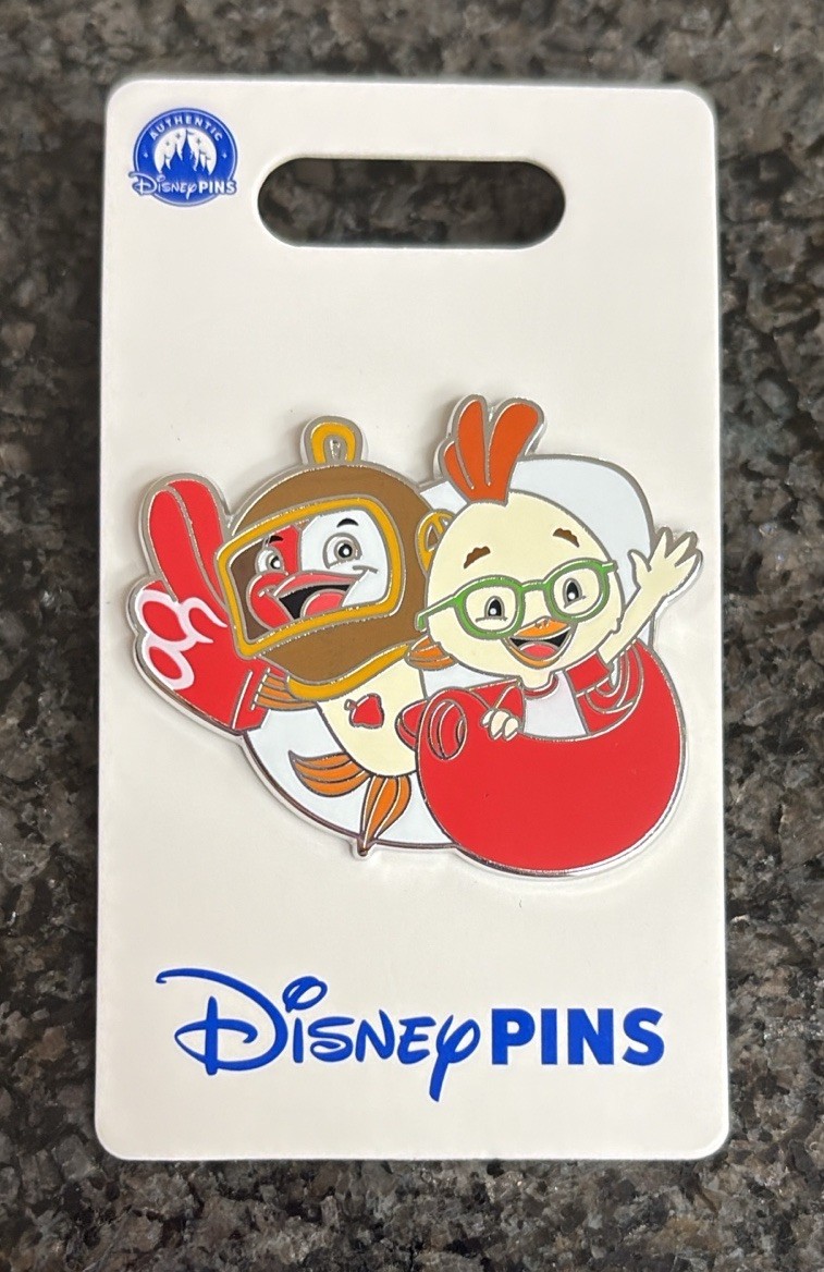 2024 Disney Chicken Little Fish Out Of Water Foam Fingers Trading Pin