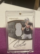CONNOR COOK RPA 2016 PANINI IMMACULATE FOOTBALL ROOKIE NUMBERS AUTO PATCH #d/8