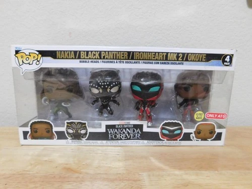 FunkoPopMarvelBlackPantherWakandaForever Nakia,Black Panther,Okoye,Ironheart MK2