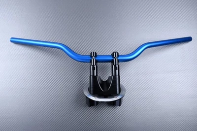Pontets Riser avec Guidon Alu-Bleu Pour YAMAHA TMAX 530 T-MAX SJ09 2015-2016 - Photo 1/4