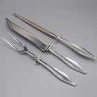 Reed & Barton Lark Sterling Silver Large Carving Set Knife Fork Sharpener