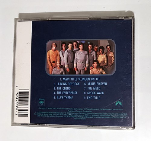 Star Trek The Motion Picture Soundtrack Score CD Japan For U.S. Jerry Goldsmith - Picture 3 of 3