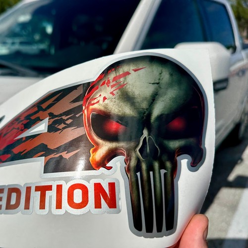FX4 Punisher Edition Decals for Ford F150 truck, Replacement Stickers, Set of 2 - Picture 6 of 6