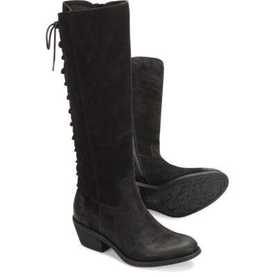 Sofft - Womens Boot SHARNELL Heel, Color: Black Suede - US 6.5