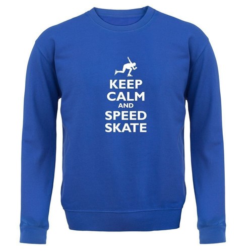 Keep Calm And Speed Skate - Kids Hoodie / Sweater - Speed Skating Skater Ice
