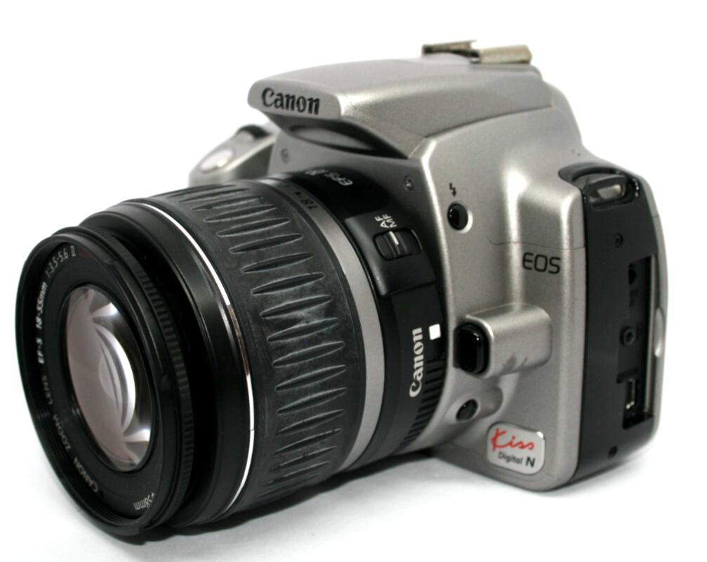 Canon EOS Kiss Digital N/EF-S 18-55mm 良品 Canon EOS KISS Digital N Silver Body | eBay
