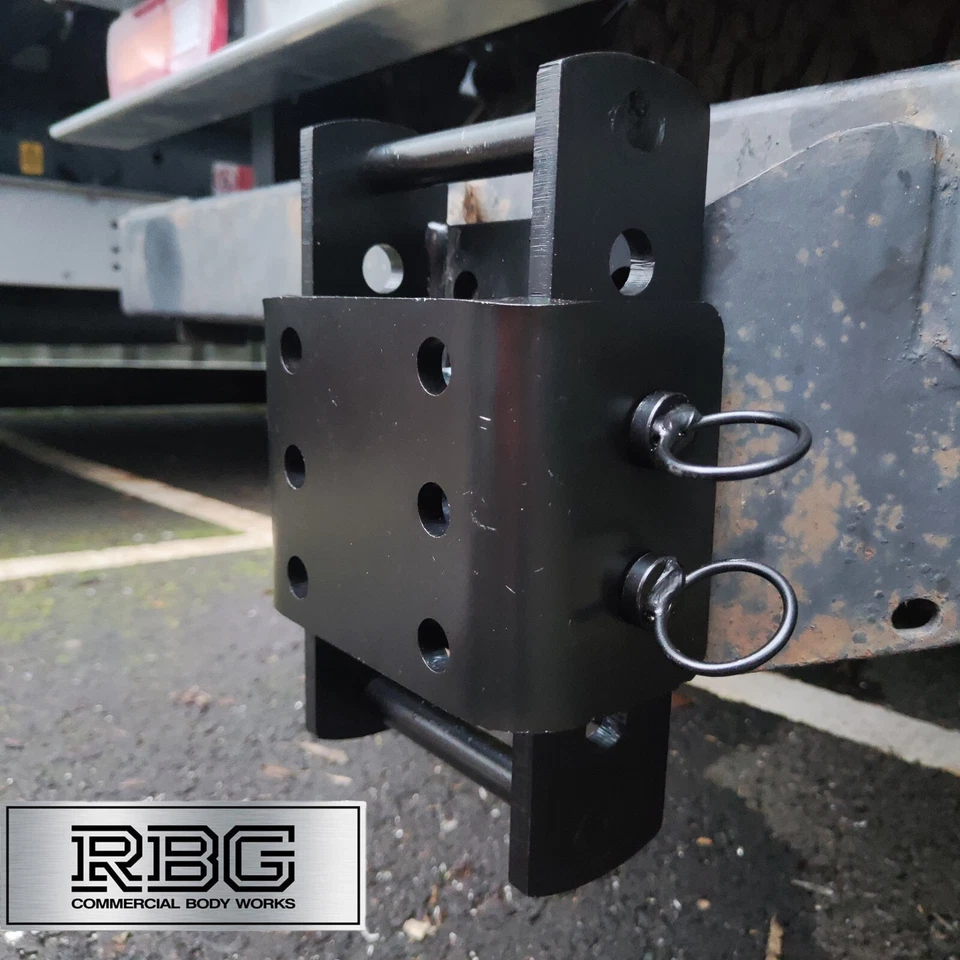 Adjustable Tow Hitch Drop Plate set & 50mm Tow Ball Maypole Trucks Tractors 4x4 - Image 3 of 4