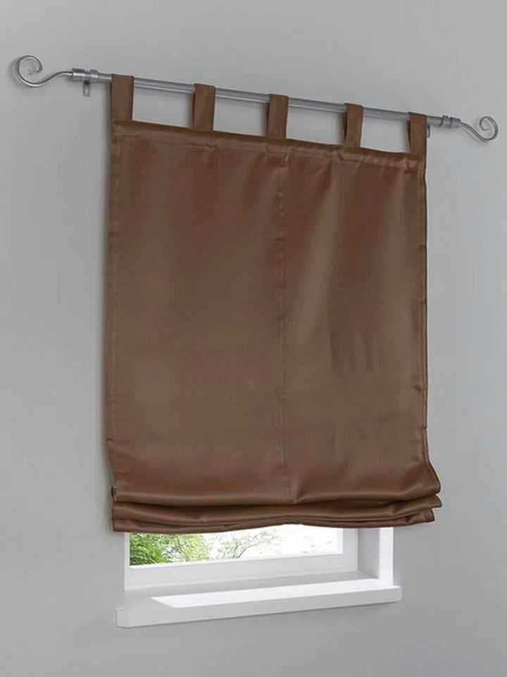 Raffrollo, Farbe braun, 1 Stück, heine home, -43621- mit Schlaufen, Lieferung - Bild 2 von 2