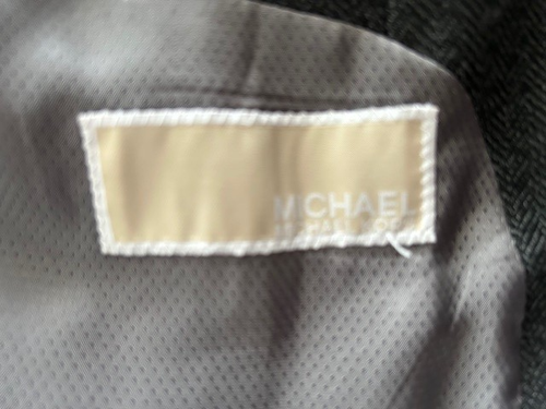 Michael Kors, Dark Grey Herringbone Blazer, 42R - Picture 2 of 6