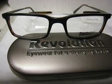Revolution Eyeglass Frame NO sun shade RMM 220 BLK  54-20-140 w/ GENERIC case