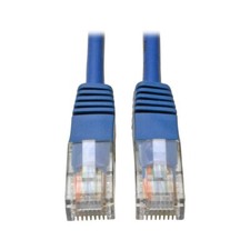 Tripp Lite Cat5e 350MHz Molded Patch Cable RJ45 M/M - Blue, 7-ft. N002-007-BL 