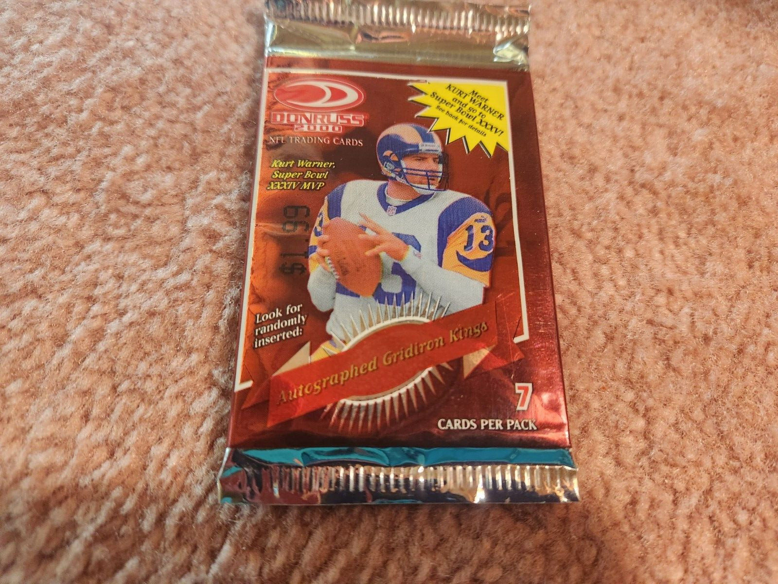 2000 DONRUSS FOOTBALL CARD PACK POS. TOM BRADY ROOKIE INSERTS -AUTOS?+FREE BRADY view 3