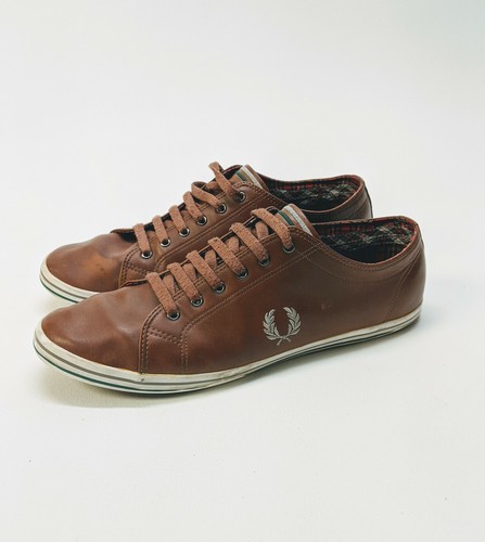 FRED PERRY B4269 Brown Leather Low Top 