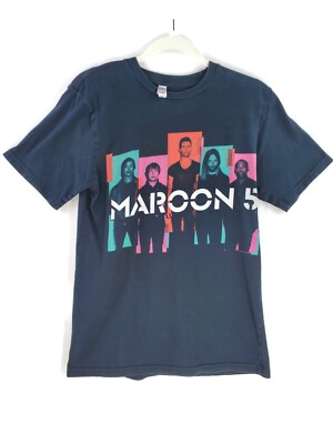 Maroon 5 Shirt Mens Small North America Tour 2013 Cities Front Back Made in USA