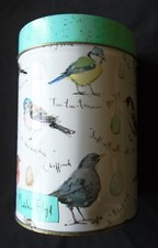 Madeleine Floyd Birdsong Large Tin With Lid British garden birds good condition