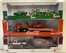M2 Coca Cola Auto Haulers Release TW14: Complete Set Of 3 Auto Haulers 