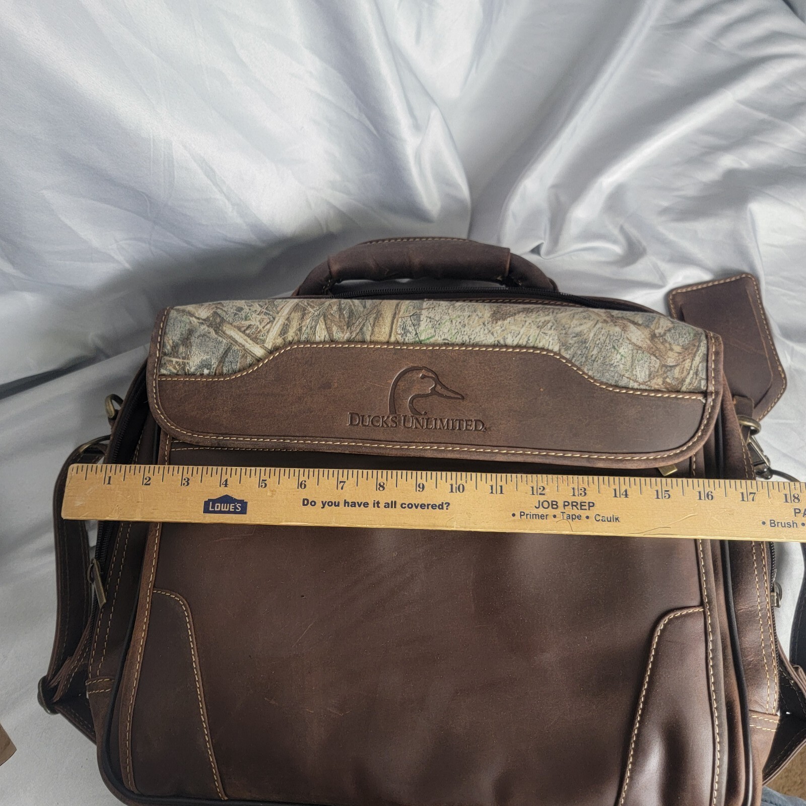 Ducks Unlimited Computer Laptop Shoulder Bag Soft Lea… Gem