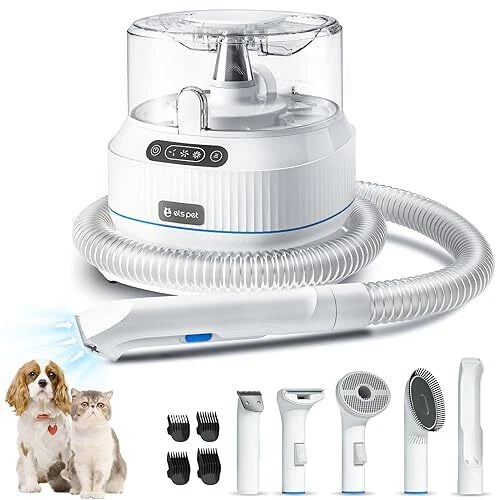 Dog grooming top clippers with vacuum