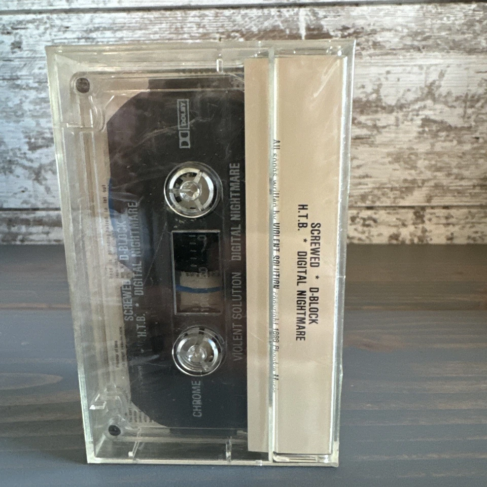 Violent Solution – Digital Nightmare private cassette 1990 DEATH Metal Rare NEW - Image 2 of 4