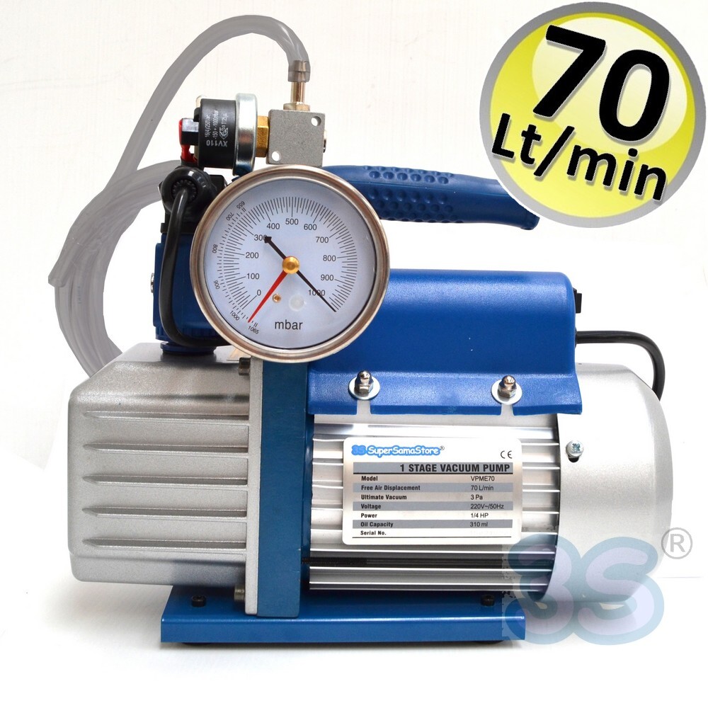 Kit pompa 70 lt con vacuostato e controllo del vuoto automatico