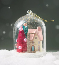 Anthropologie Ornament Arctic Home For The Holidays Monogram letter E