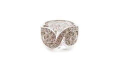 Sterling Silver 925 Cubic Zirconia Ring Size 8 C3