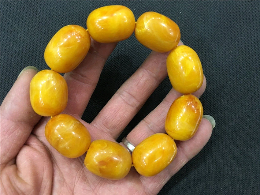 Pulsera Tibet Mila Mala Oración Cuentas Ámbar Resina Collar Antiguo Mar Báltico Foto 2 de 4