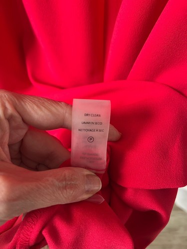 Calvin Klein Dress 2 Red Scuba Flutter Sleeve Stretch Career Church - Picture 5 of 7
