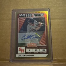 2022 Elite Extra Edition Gold College Ticket Colton Cowser Auto #72/99🔥