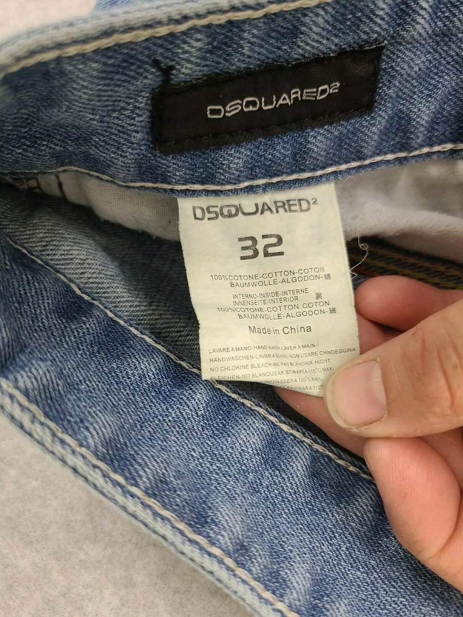 Vintage Dsquared2 Women s 32 Jeans Straight Medium Wash Zip Fly Denim Blue
