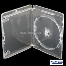 Single Clear Amaray 14mm Case Spine Bluray High Quality New Replacement Cover