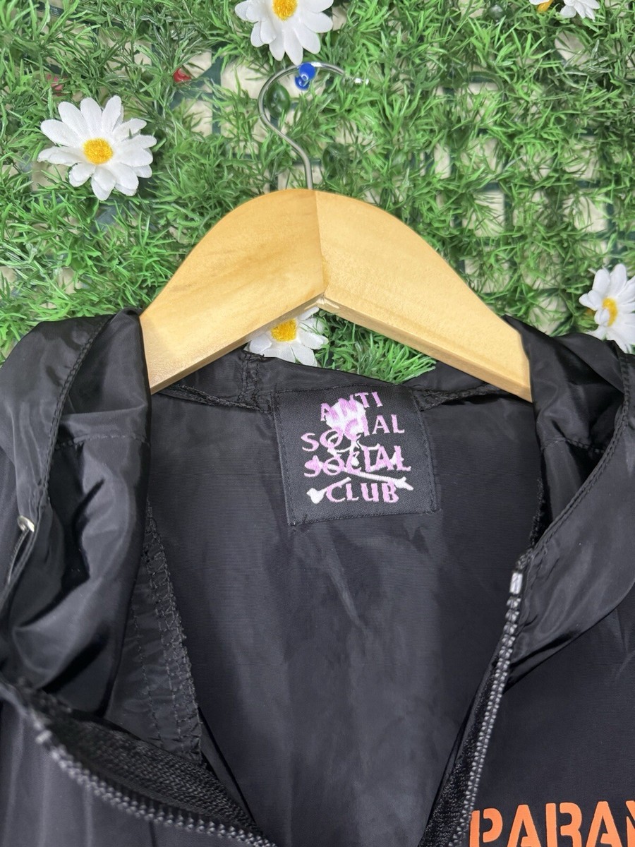 Anti Social Social Club x Paranoid Windbreaker Jacket Hoodie Size
