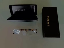 Versace MOD 1173 1254 52 17 140 Brown Eyeglass Unisex Frames Case NWT List $200+