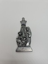 The Holy Family Peweter Ornament God's Greatest Gift Gloria Duchin Made in USA