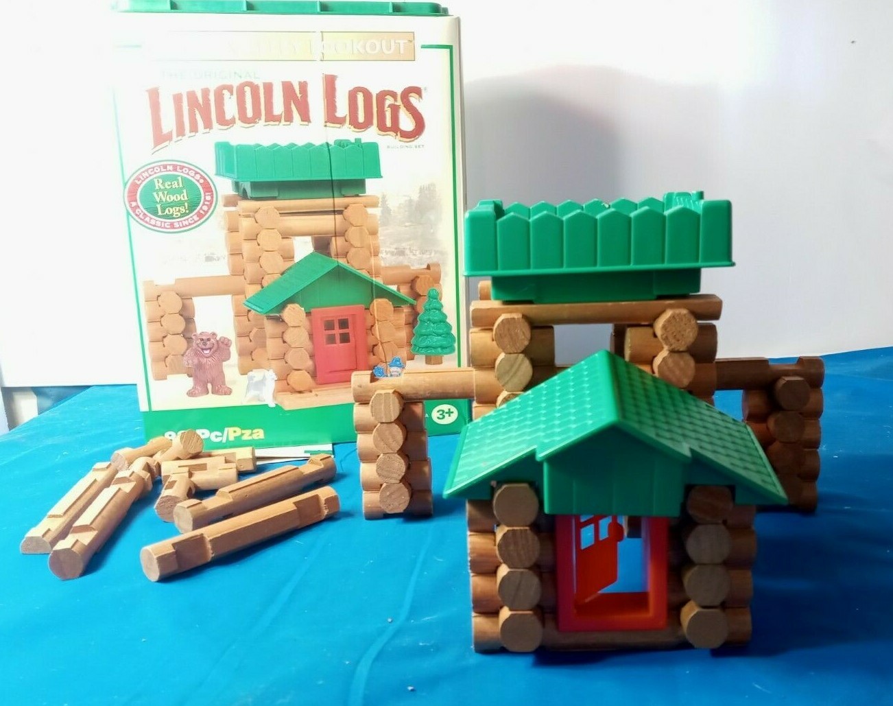 The Original Lincoln Logs, Green Valley Lookout 84 Pieces with Instructions