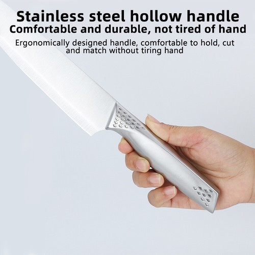 Neu 8-teiliges Messerset mit Block High Carbon Edelstahl geschmiedet Kochmesser - Bild 6 von 13