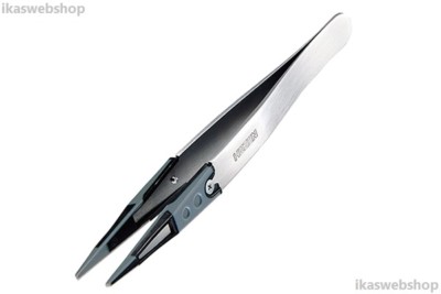 HOZAN P-640-J ESD/Elastomer-tip Tweezers, 1.5mm tip  -- Stock in USA/Quick Ship!