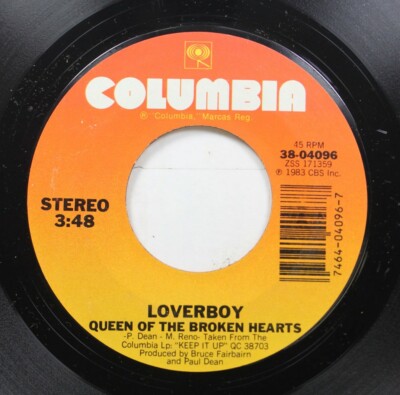 Rock 45 P. Deam - Queen Of The Broken Hearts / Chance Of A Lifetime On Stereo