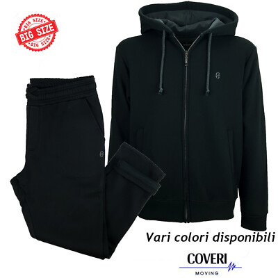 Herren Hoodie Sweatshirt Reißverschluss Taschen Übergrößen 3XL 4XL 5XL